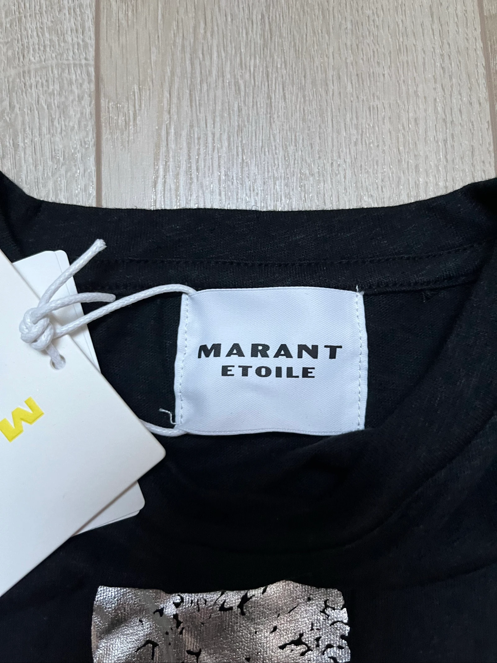 T shirt Isabel Marant Etoile Tamanho P/36 Preto e prateado – photo 3
